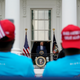 Illustration for article titled Trump Delivers Campaign Speech From the White House to a Crowd of Blexit Supporters Paid for by Candace Owen